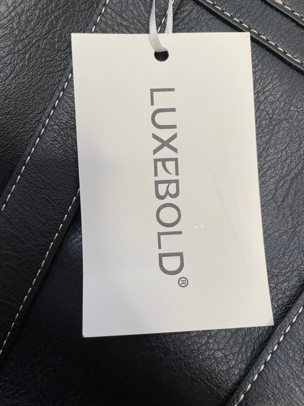NWT LUXEBOLD Black Tote Bag. - Picture 4 of 6